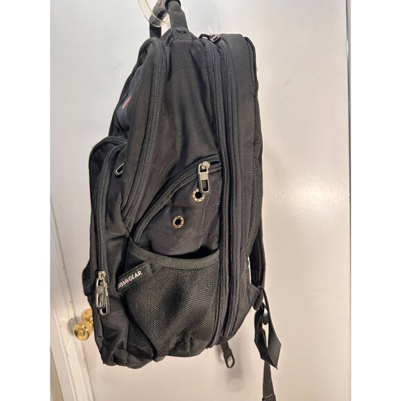 SWISSGEAR Backpack Bug Out Black Large Laptop Hiking Travel Passport Holder - Picture 3 of 16